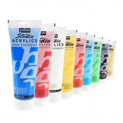 250 ML Pébéo Acrylics Studio High Viscosity 9 Colors